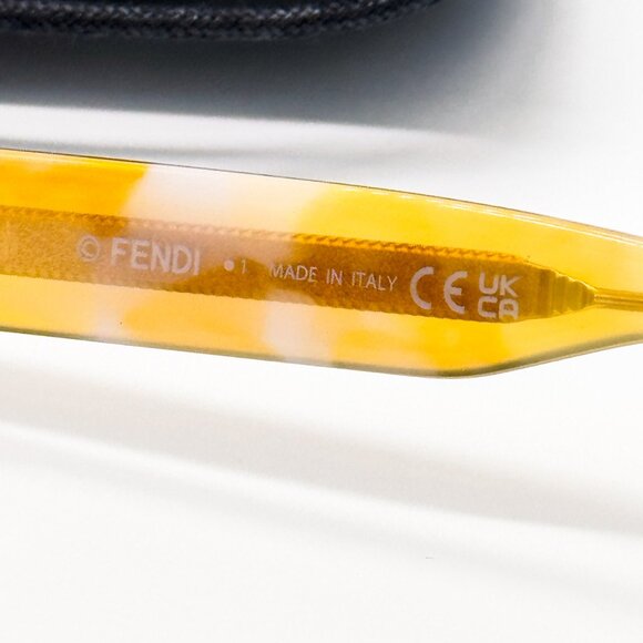 NEW FENDI FE40159U 74Z SUNGLASSES WOMEN OVAL PINK GOLD - Picture 8 of 9